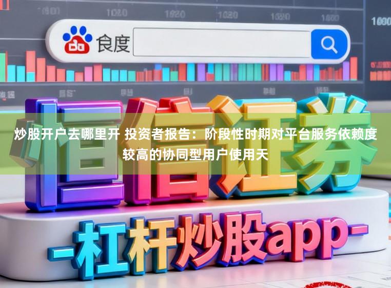 炒股开户去哪里开 投资者报告：阶段性时期对平台服务依赖度较高的协同型用户使用天
